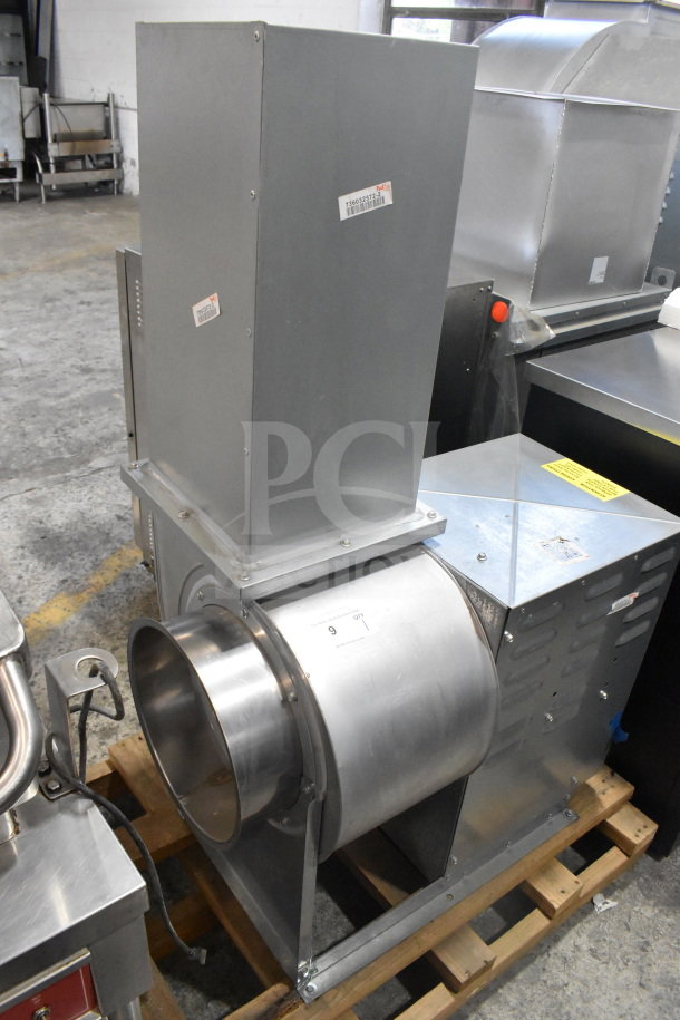 CaptiveAire USBI11DD-RM power ventilator, exhaust air fan, 277 volts, 1 phase, in good condition on pallet.