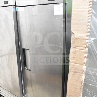 2022 True T-19F-HC commercial single door reach-in freezer, stainless steel, 115 volts, excellent condition, model T-19F-HC.