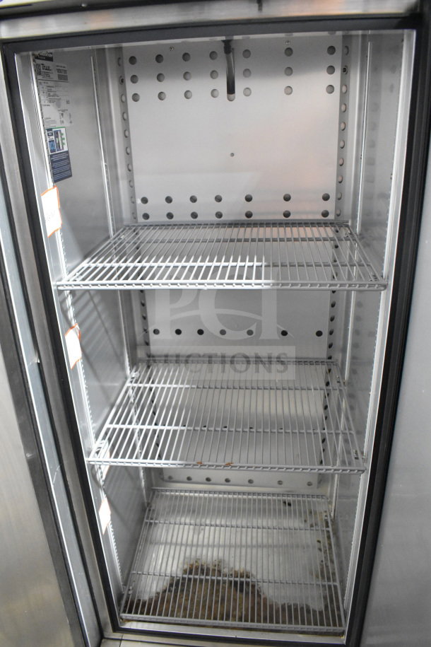 2022 True T-19F-HC commercial reach-in freezer, single door, stainless steel, 115 volts, 1 phase, lightly used condition.