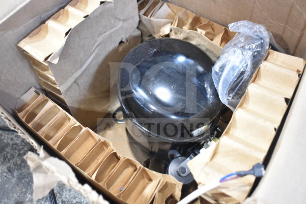 Cubigel NPY12LR Motor in box, 115-127V, 1 phase, excellent condition, protective packaging visible.