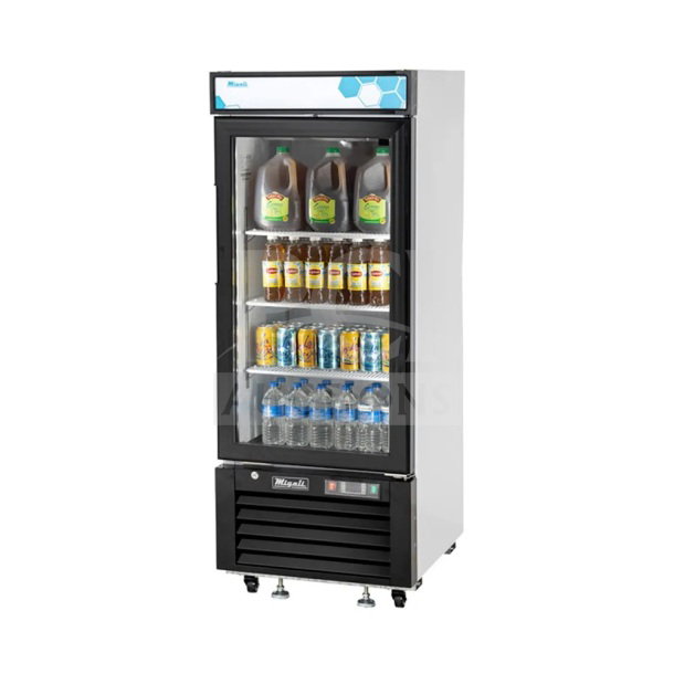 BRAND NEW 2024 Migali C-10FM-HC single door commercial freezer merchandiser, 115V, 1 phase, glass door, energy-efficient.
