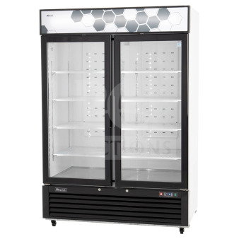 Brand new Migali C-49FM-HCe commercial 3-door freezer, 115V, scratch and dent model with casters. Serial: C-49FM-HCe003210820092C0018.