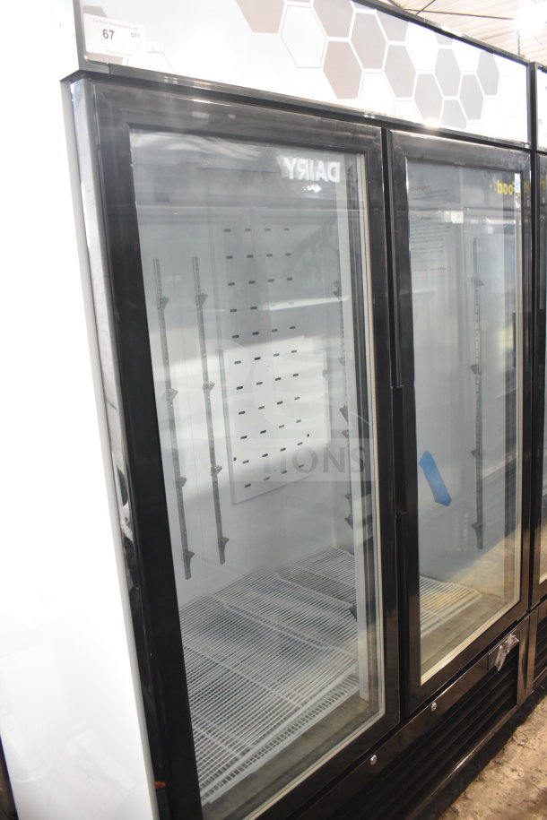 Brand new 2023 Migali C-49FM-HCe 3-door freezer merchandiser. Features commercial casters, 115V, 1-phase.