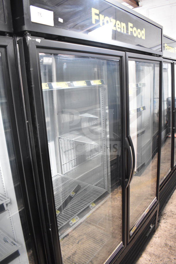 2018 True GDM-49F-HC 2-Door Commercial Freezer Merchandiser, tested, working. 115/208-230V, 1-phase.