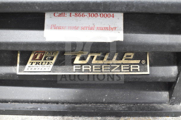 True GDM-49 2 Door Cooler Merchandiser, 115V, 1 Phase, tested, working, True Freezer label visible, serial note tag.