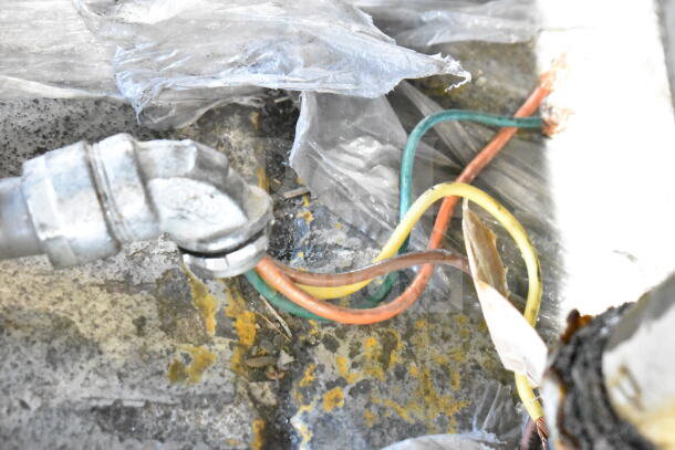 Vulcan 1ERD50 commercial electric deep fryer wiring detail, showing connections; model for 480V, 3-phase system.