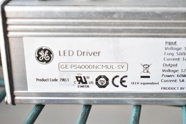 General Electric LED Driver GE PS4000NCMUL-SY, product code 79813. Features certifications and input/output specs.
