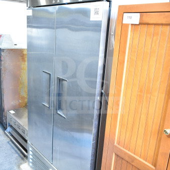 2022 True T-35-HC commercial 2-door reach-in cooler, stainless steel, 115V, 1 phase, excellent condition.