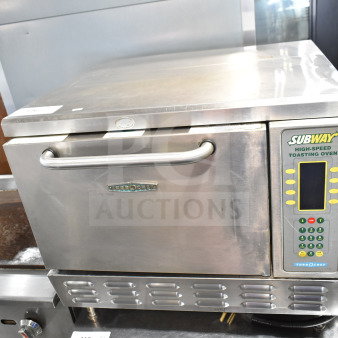 Turbochef NGC commercial countertop rapid cook oven, stainless steel, electric, 208/240V, 1 Phase. Visible control panel.