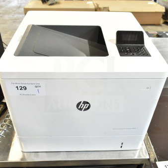 HP BOISB-1406-02 countertop printer, 100-127 volts, 1 phase. In good condition, with control panel and visible HP logo.