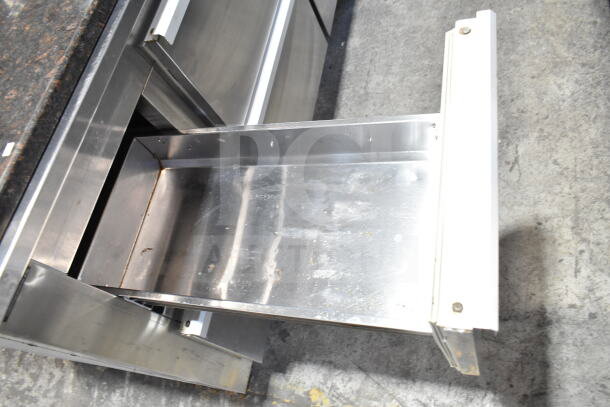 Cooltech Commercial Pizza Prep Table with stone cutting board, six stainless steel drawers. 120 Volts, 1 Phase. Used condition.