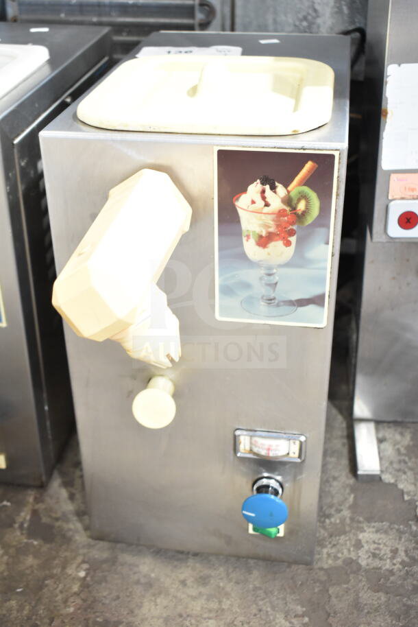 Coldelite Commercial Countertop Whipped Cream Dispenser, stainless steel, 115 volts, 1 phase, good condition.