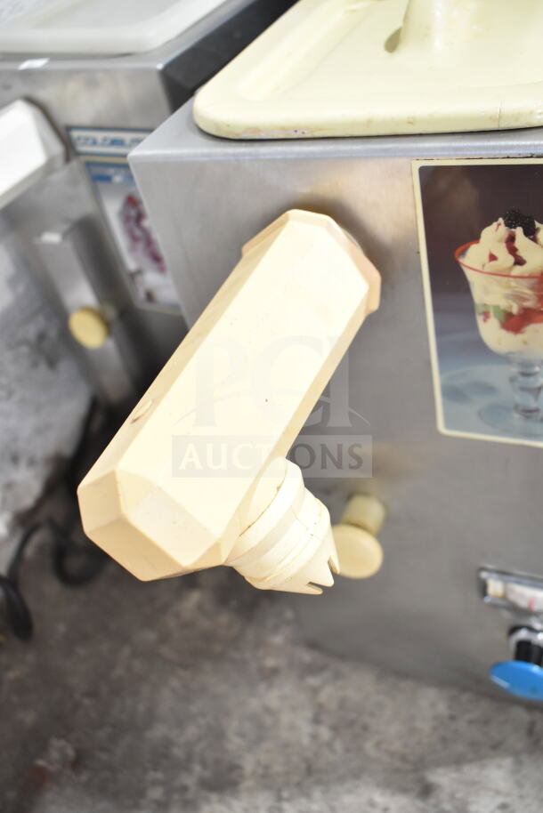 Coldelite Commercial Countertop Whipped Cream Dispenser, 115 Volts, 1 Phase, stainless steel body, cream nozzle shown.
