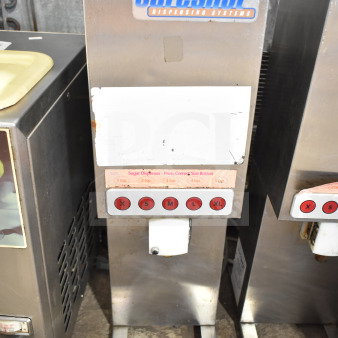 SureShot countertop sugar dispenser, 120 volts, 1 phase, with size buttons and branding visible. Good condition.