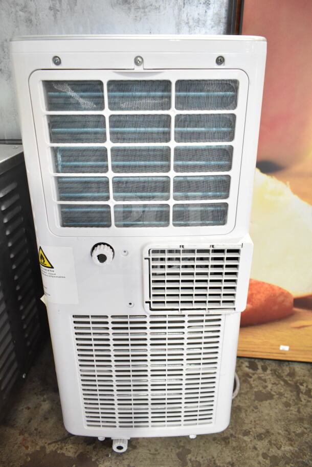 Coolblus PAC-A019K-05KR portable air conditioner, 115V, 1 phase; white unit with vents and warning label.