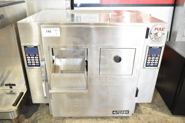 Autofry MTI-40C ventless fryer, stainless steel, electric, 240V, 1 phase, keypad controls, commercial use, excellent condition.