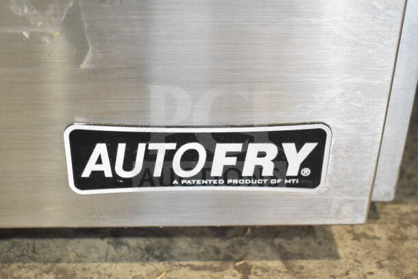 Autofry MTI-40C countertop electric ventless fryer, stainless steel, 240V, 1 phase, Autofry logo visible.
