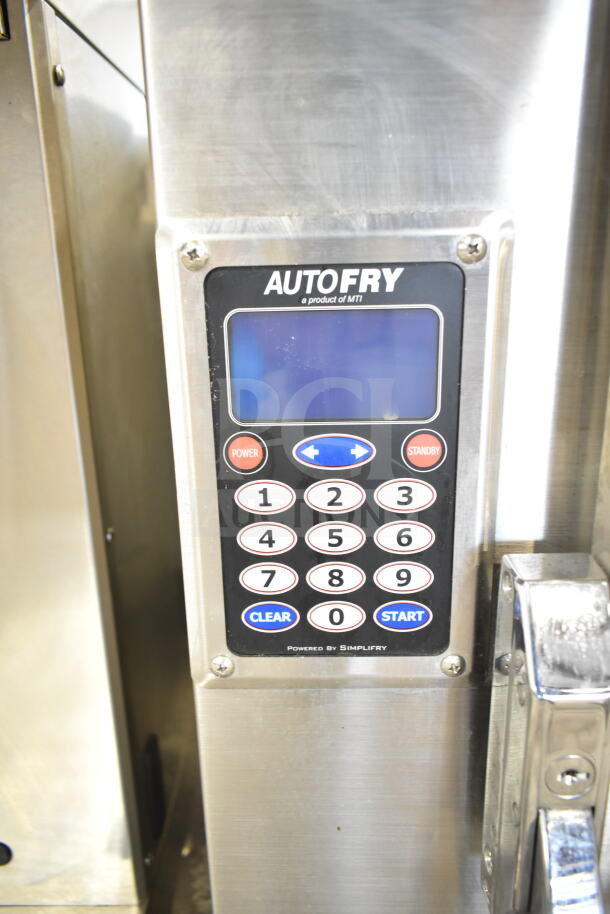 Autofry MTI-40C electric ventless fryer, 240V, 1 phase, stainless steel, keypad controls, commercial countertop model.