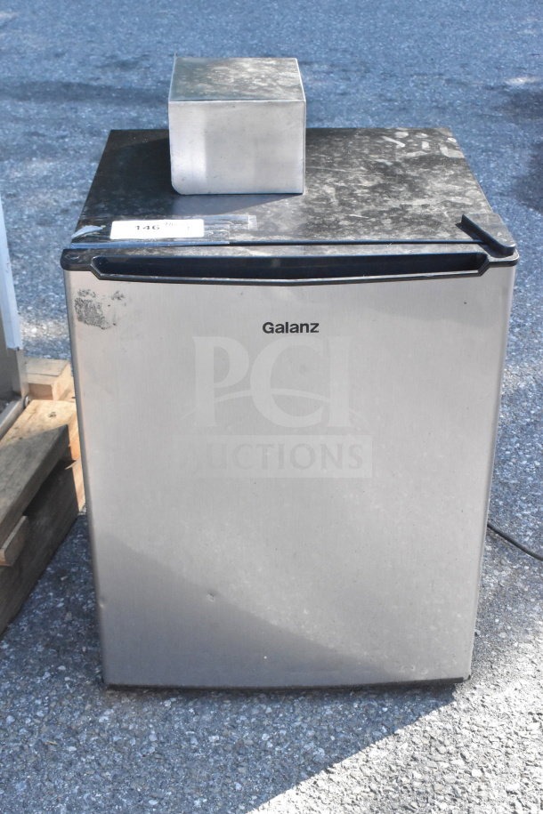 Galanz GL27BK Mini Cooler, 115 Volts, 1 Phase, in used condition with visible surface wear.