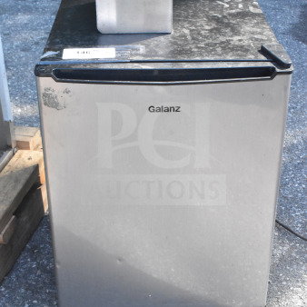 Galanz GL27BK Mini Cooler, 115 Volts, 1 Phase, in used condition with visible surface wear.
