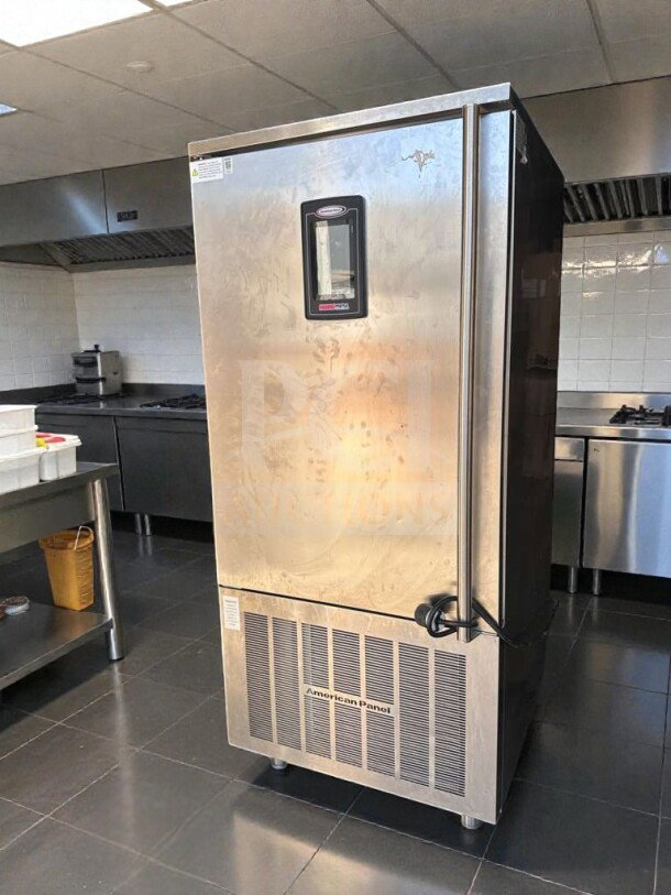 American Panel HurriChill blast chiller/freezer, touchscreen control, stainless steel, fully tested, excellent condition.