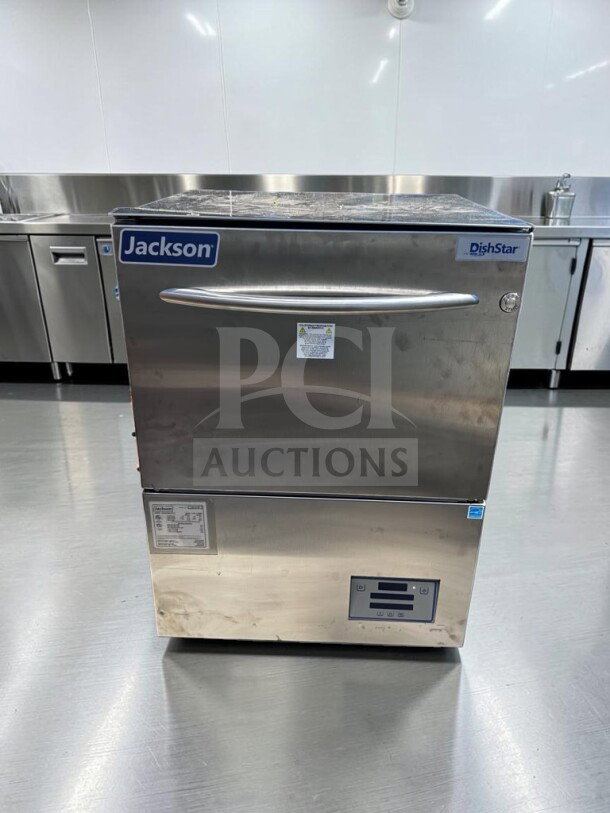 Brand new Jackson DishStar HT-E undercounter dishwasher, energy-efficient, 208/230V, ETL/NSF listed, fully operational.