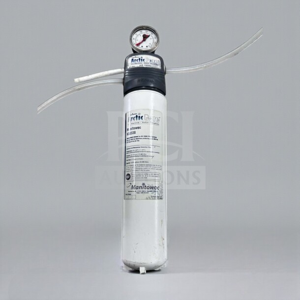 Manitowoc Arctic Pure AR-10000 ice machine water filter, first-class condition, NSF certified, fully tested, with visible gauge.