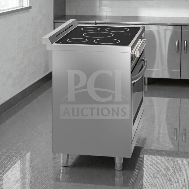 Brand new KoolMore KM-FR36EE-SS electric range, 36-inch, stainless steel, 4.3 cu. ft., UL certified, in original box.