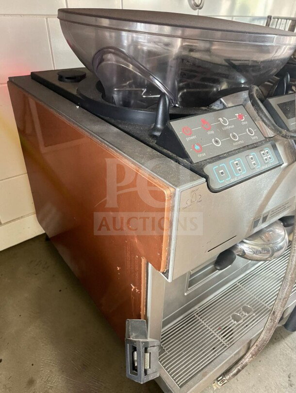 Thermoplan Mastrena CS2 espresso machine, prime condition, 208V, UL/NSF listed, fully tested, visible control panel.