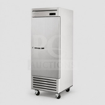 Blue Air BSF23-HC reach-in freezer, 26.75", solid door, 23 cu. ft., 115V, excellent condition, fully tested.