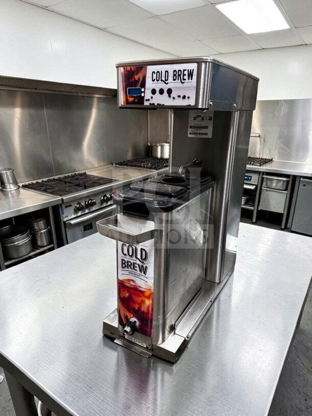 Newco CLDBR-3.5G Cold Brew Brewer, 3.5-gallon, commercial use, excellent condition, includes dispenser and stand.