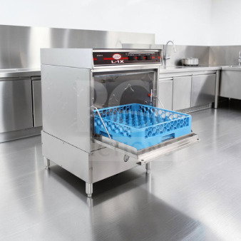 CMA Dishmachines L-1X 24" undercounter dishwasher, stainless steel, low-temp chemical sanitizing, excellent condition.
