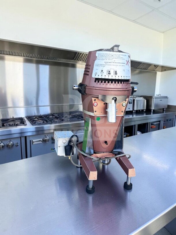 Mahlkönig VTA 6S commercial coffee grinder in high-grade condition, fully operational, three-phase model VTA6S10. Made in Germany.