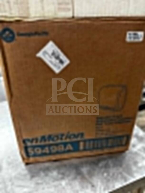 Brand new Georgia-Pacific enMotion Impulse 8” Automated Touchless Paper Towel Dispenser, model 59498A, in original box.
