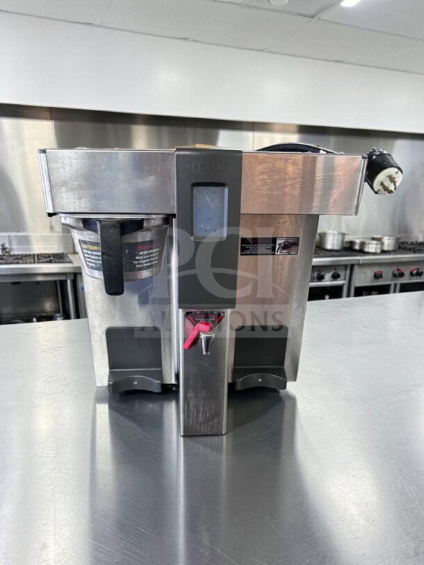 Optimal Condition FETCO CBS-2132XTS stainless steel double automatic coffee brewer, model E213251, 240V, fully tested.