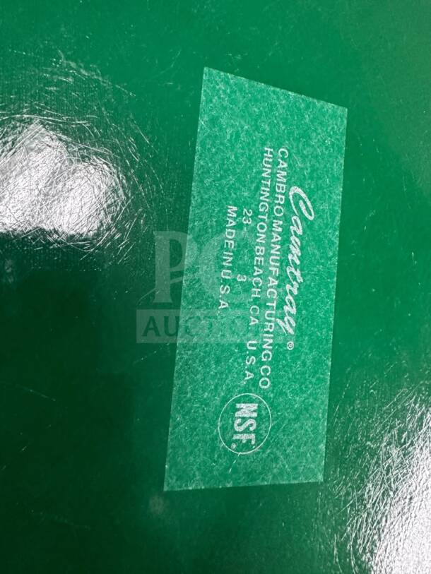 Cambro 46119 Sherwood Green Fiberglass Camtray, 6"x4.25", NSF Certified, excellent condition, lot of 25.
