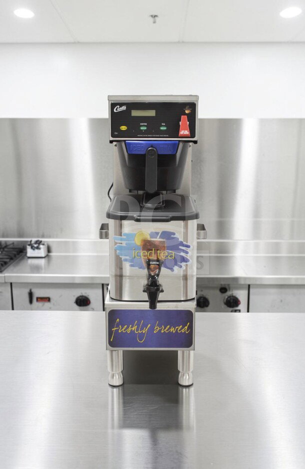 Wilbur Curtis CBP combo coffee/tea brewer in exceptional condition, 120V, G3 digital controls, fully tested, operational.