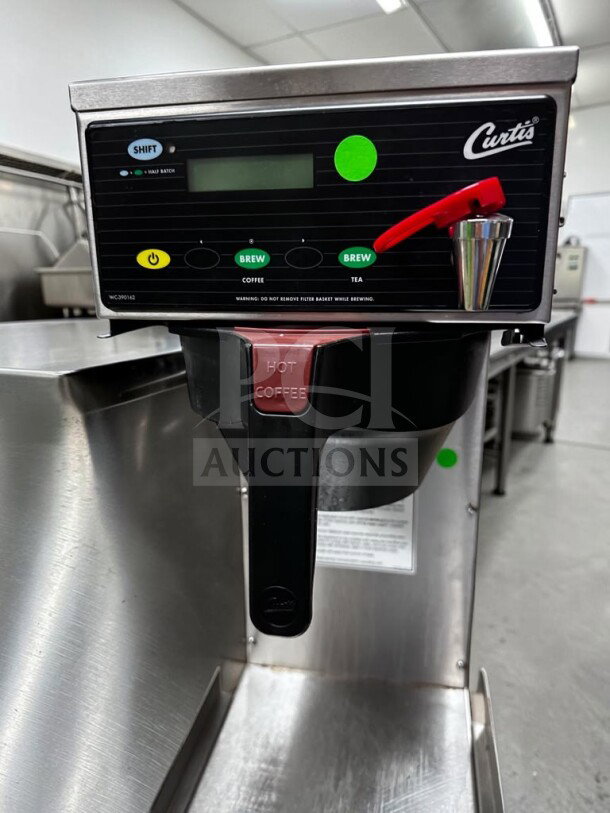 Wilbur Curtis CBP low profile combo coffee/tea brewer with G3 digital controls, excellent condition, 120V, fully tested.