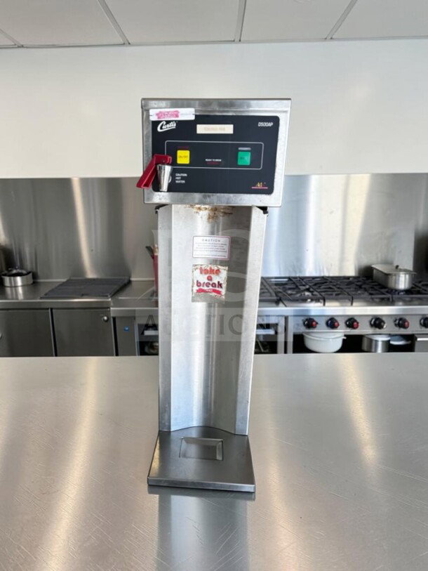 Wilbur Curtis D500-APT-12 commercial airpot coffee brewer, 120V, stainless steel, fully tested, operational, made in USA.