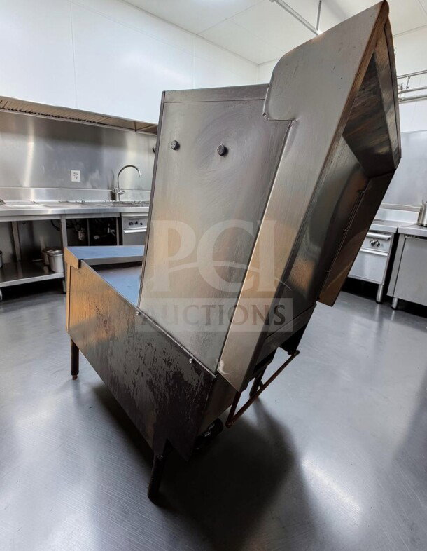 ABC Restaurant Equipment ABC-1 natural gas Chinese wok range, stainless steel, 1-hole, 100,000–110,000 BTU, prime condition.
