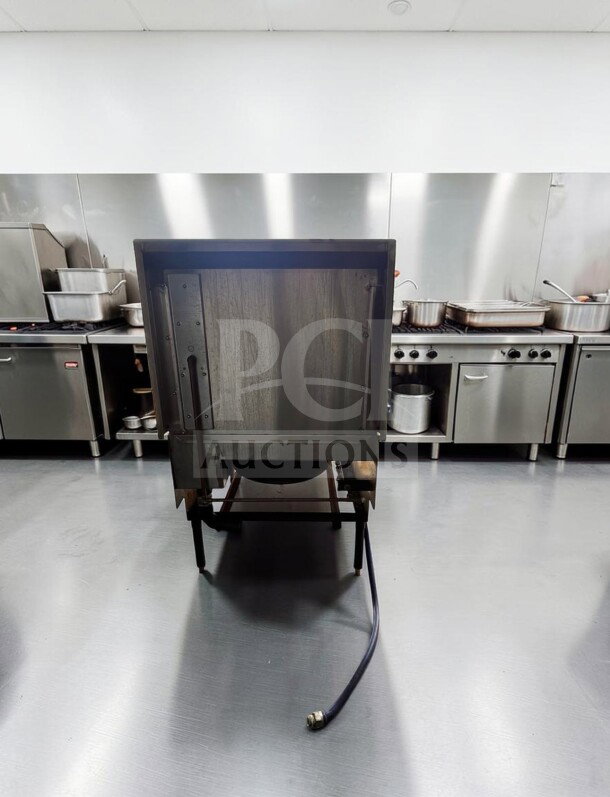 Prime Condition ABC-1 stainless steel wok range, natural gas, 1-hole, 100,000–110,000 BTU, fully tested, ABC Restaurant Equipment.