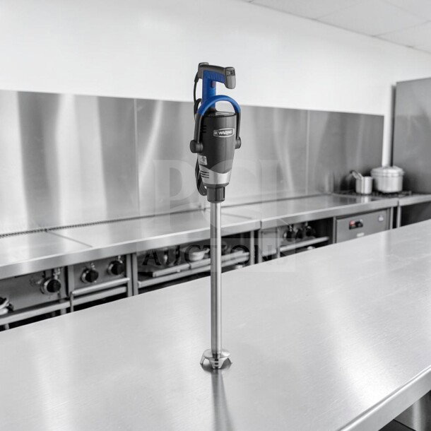 Waring WSB50 Big Stik 12" Commercial Immersion Blender, in remarkable condition, 1 HP, NSF listed, fully tested.