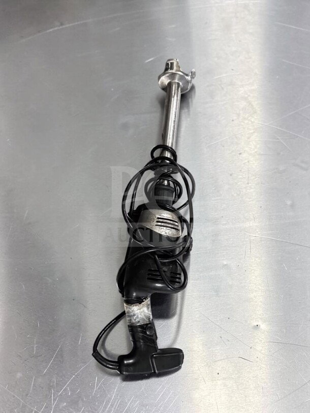 Waring WSB50 Big Stik 12" commercial immersion blender, 1 HP, black and silver, excellent condition, fully tested, NSF Listed.