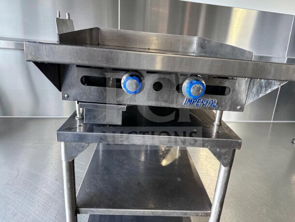 Imperial ITG-24 24" commercial gas griddle with thermostatic controls, 1" steel plate, natural gas, excellent condition.