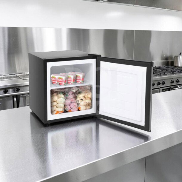 New ZOKOP BD-40-E compact upright freezer, 31.1L capacity, 1.1 cu. ft., 115V, cULus listed, open box condition.