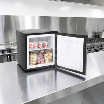 New ZOKOP BD-40-E compact upright freezer, 31.1L capacity, 1.1 cu. ft., 115V, cULus listed, open box condition.