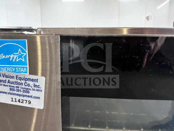 Prime Condition Moffat E32D5 Turbofan electric convection oven; Energy Star label visible; NSF & ETL listed; fully tested.