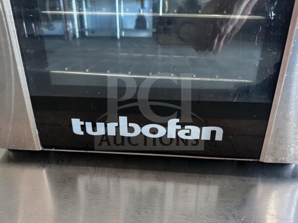 Moffat E32D5 Turbofan electric convection oven, prime condition, stainless steel, NSF & ETL listed, fully tested.