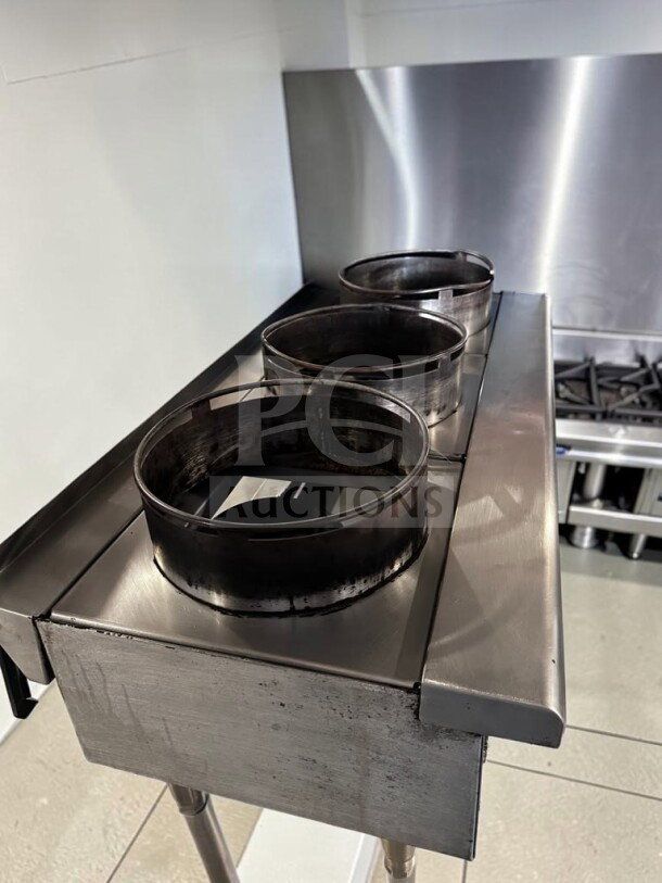 Star Max ORHP-336 36" stainless steel 3-burner wok range, natural gas, 90,000 BTU, high-grade condition, fully tested.