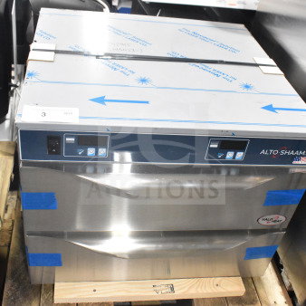 BRAND NEW Alto Shaam 500-2DI freestanding warming drawer with two 23" compartments, 120V, 1 Phase, minor scratches.